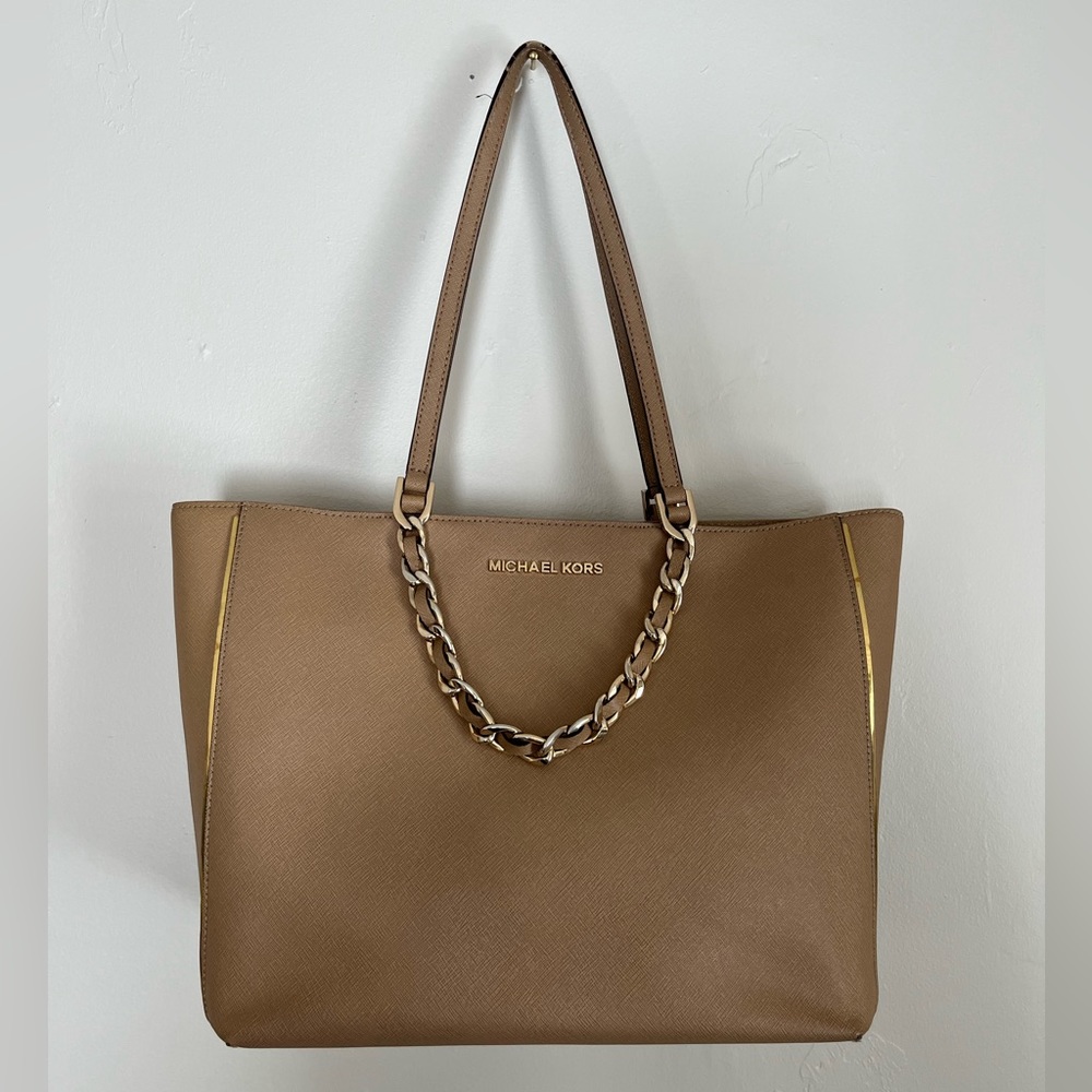 Michael Kors Tan Leather Tote